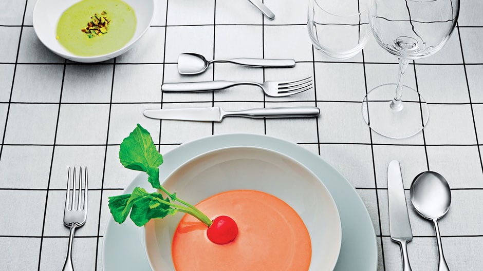 Charakterkopf auf langem Hals: neue Besteck-Kollektion von Inga Sempé für Alessi