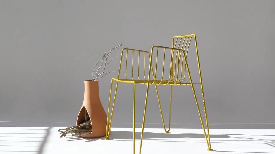 Inspiriert von Barcelonas Prachtboulevard: der Outdoor-Stuhl von Martín Azúa für Mobles 114