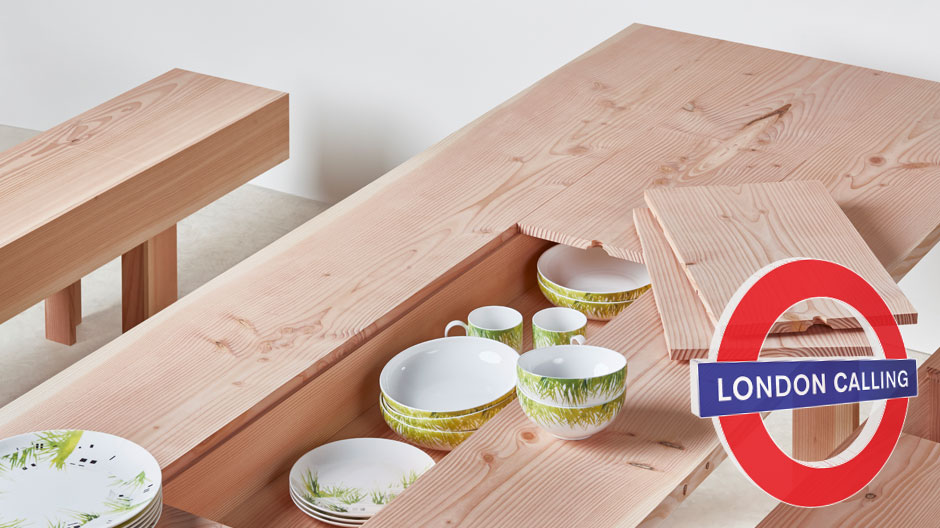 Aus Niederbayern? Aus Oberösterreich? Nein, aus Berkshire! Holzmöbelfamilie von Max Lamb