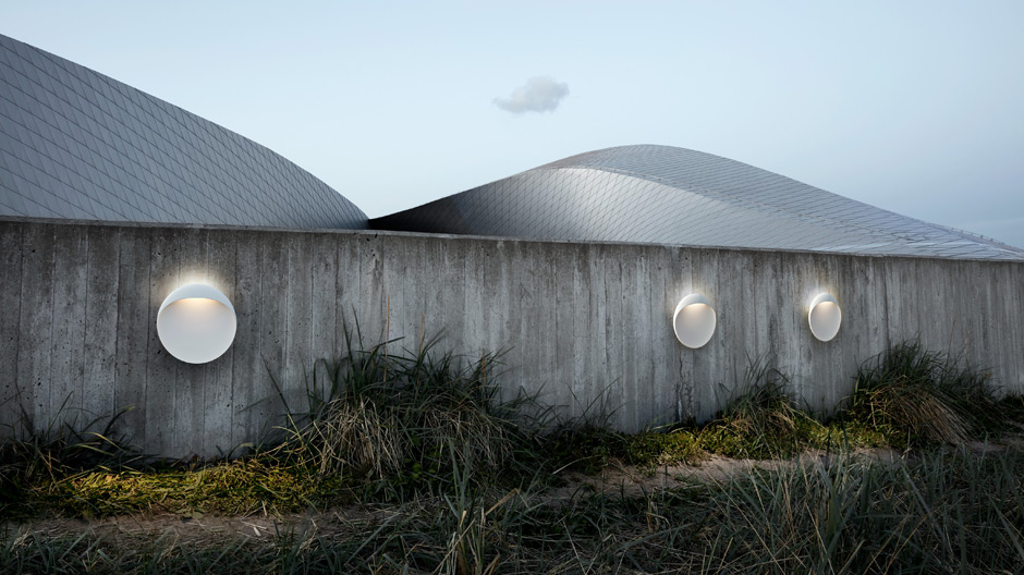 Sonnenfinsternis: Die Wandleuchten von Christian Flindt für Louis Poulsen sind leuchtende Skulpturen.