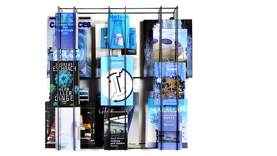 Bücherbord ohne geschlossene Böden und Wangen von Alex Valder