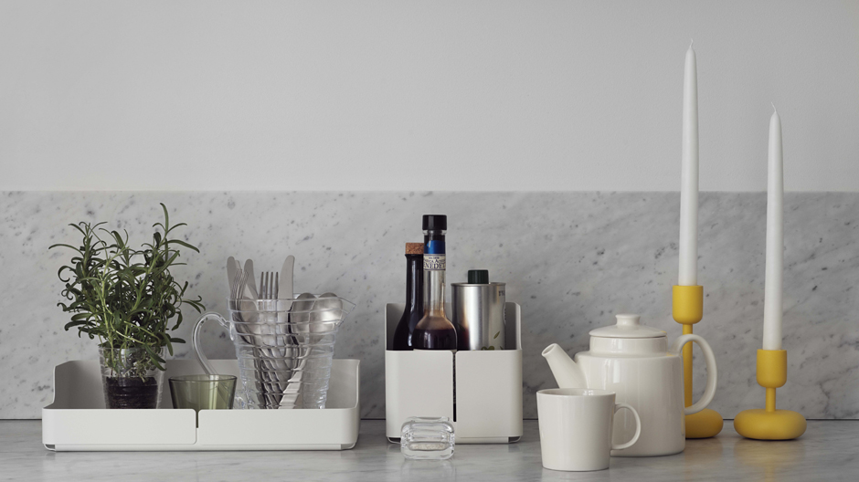 Multifunktional einsetzbar ist das Aufbewahrungssystem von Cecilie Manz für Iittala
