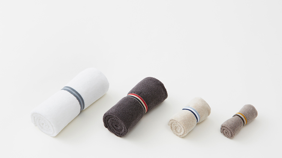 Keine Falterei: ein Handtuch zum Einrollen von Nendo.