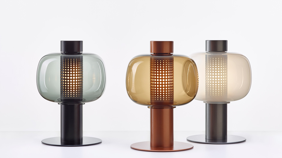 Leuchte aus mundgeblasenem Glas von Fumie Shibata für Brokis