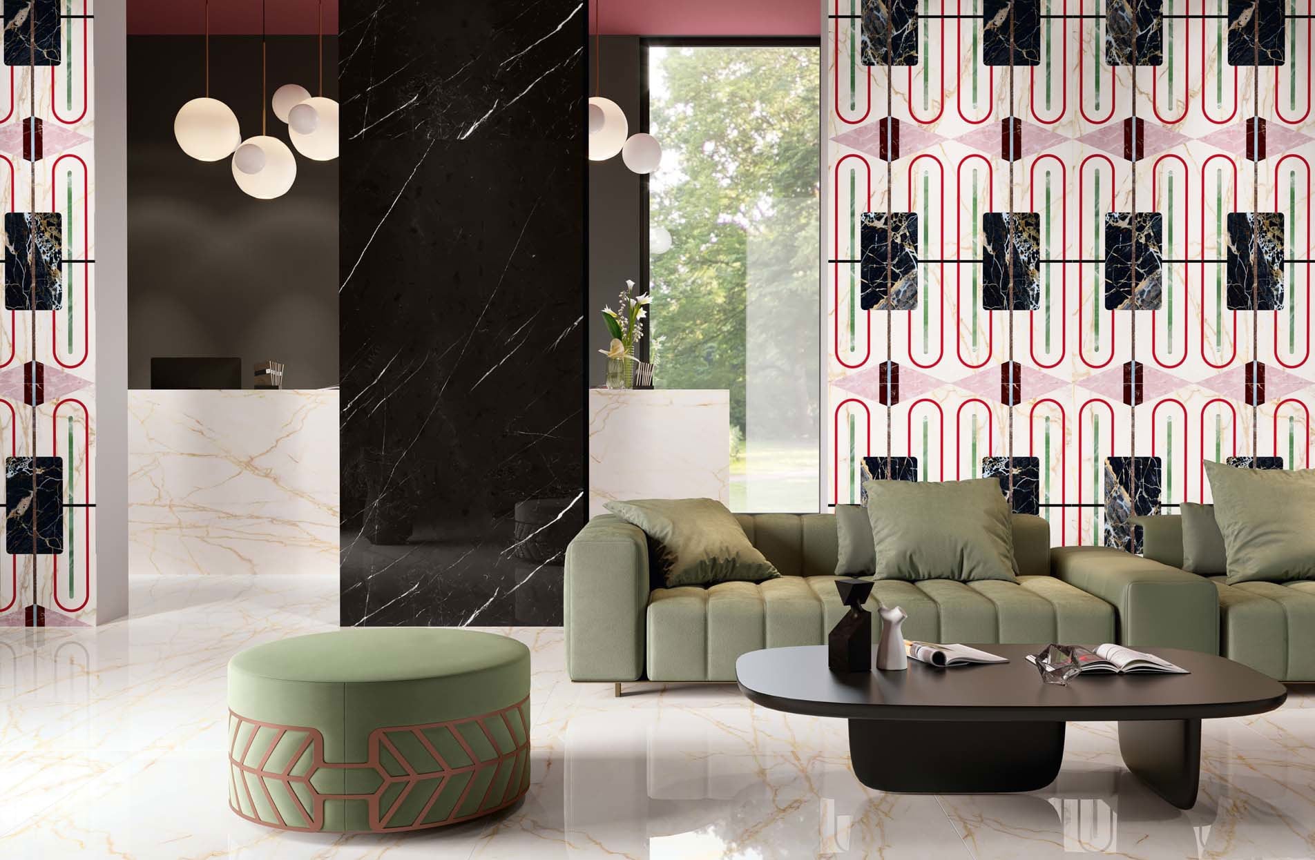 Gemusterte Fliesenserie von Elena Salmistraro für Cedit