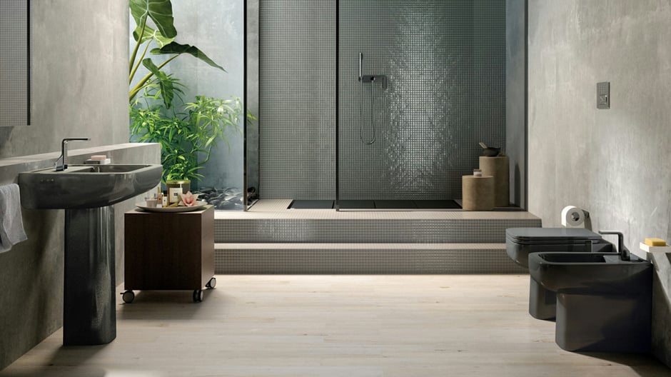 Geometrische Skulpturen für das Bad: die Sanitärobjekte von Rodolfo Dordoni