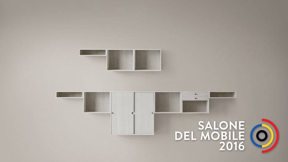 Aufs Nötigste reduziert: Modulares Regalsystem von Joe Colombo