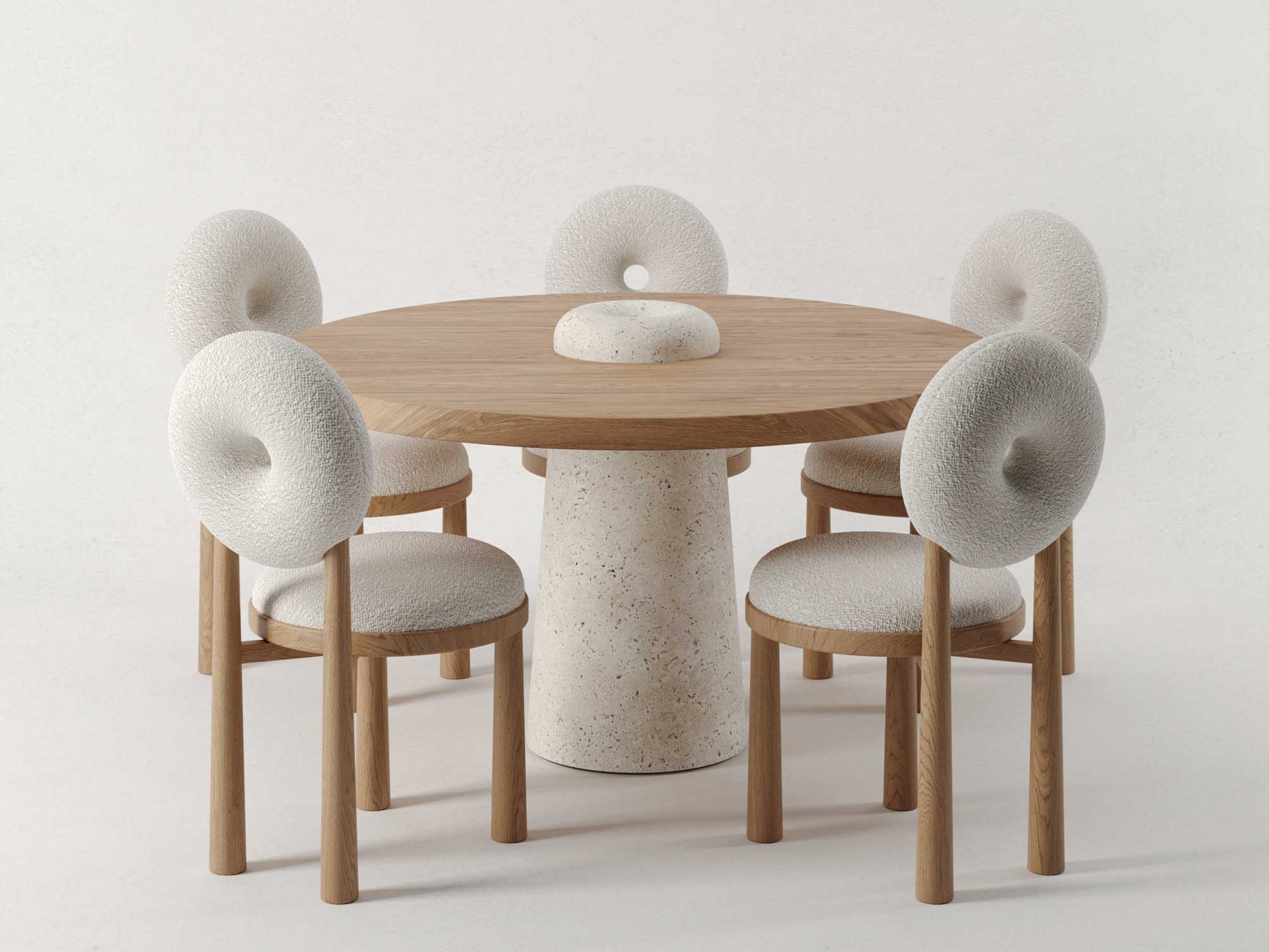 Möbelkollektion in Donutform von Emmanuelle Simon