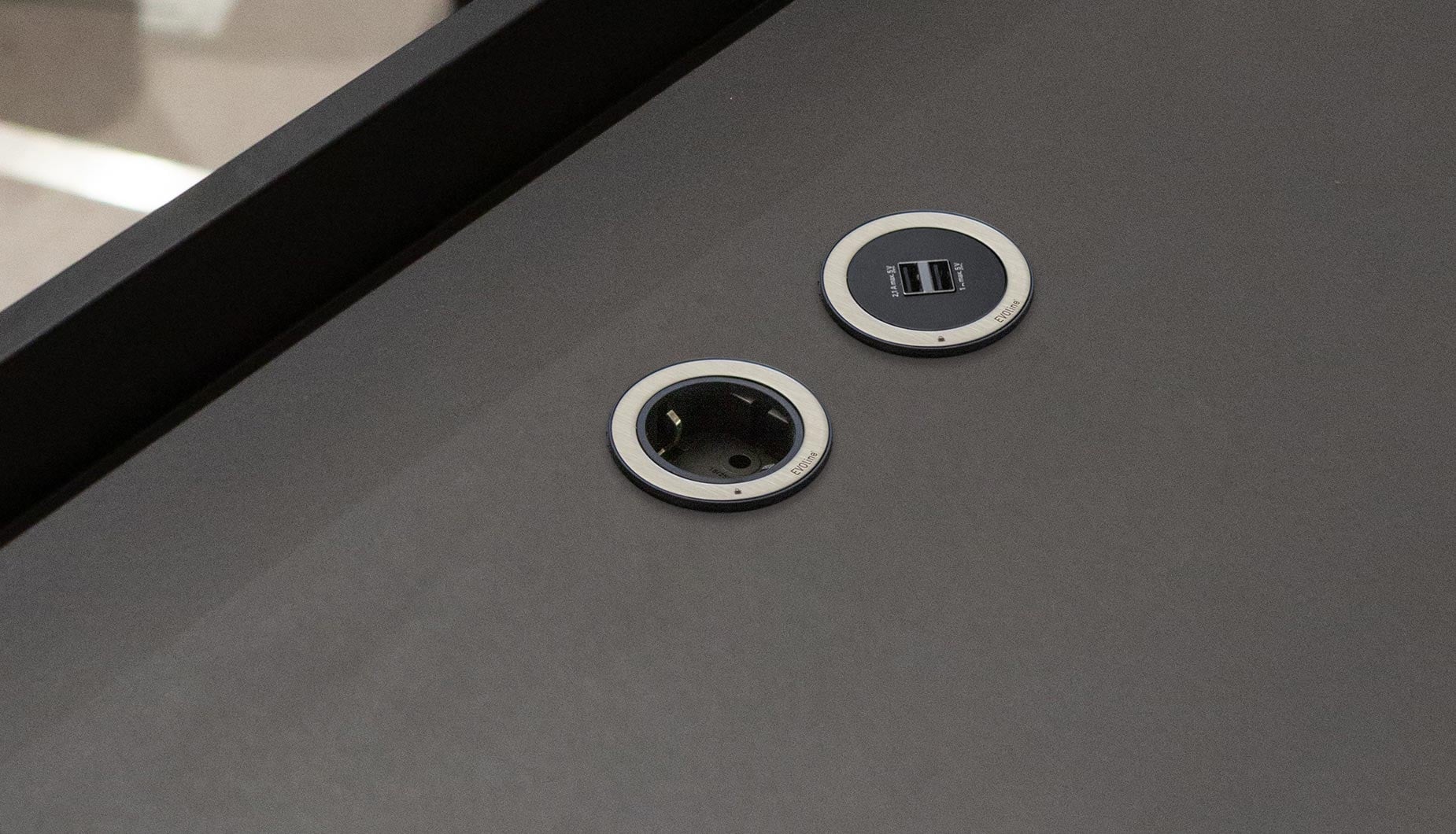 Diebstahlsichere Einzelsteckdose von EVOline