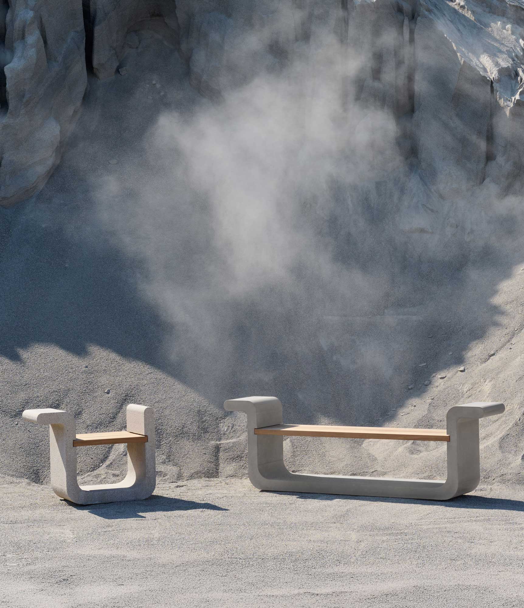 Skulpturale Sitzkollektion von Bodo Sperlein für Gravelli