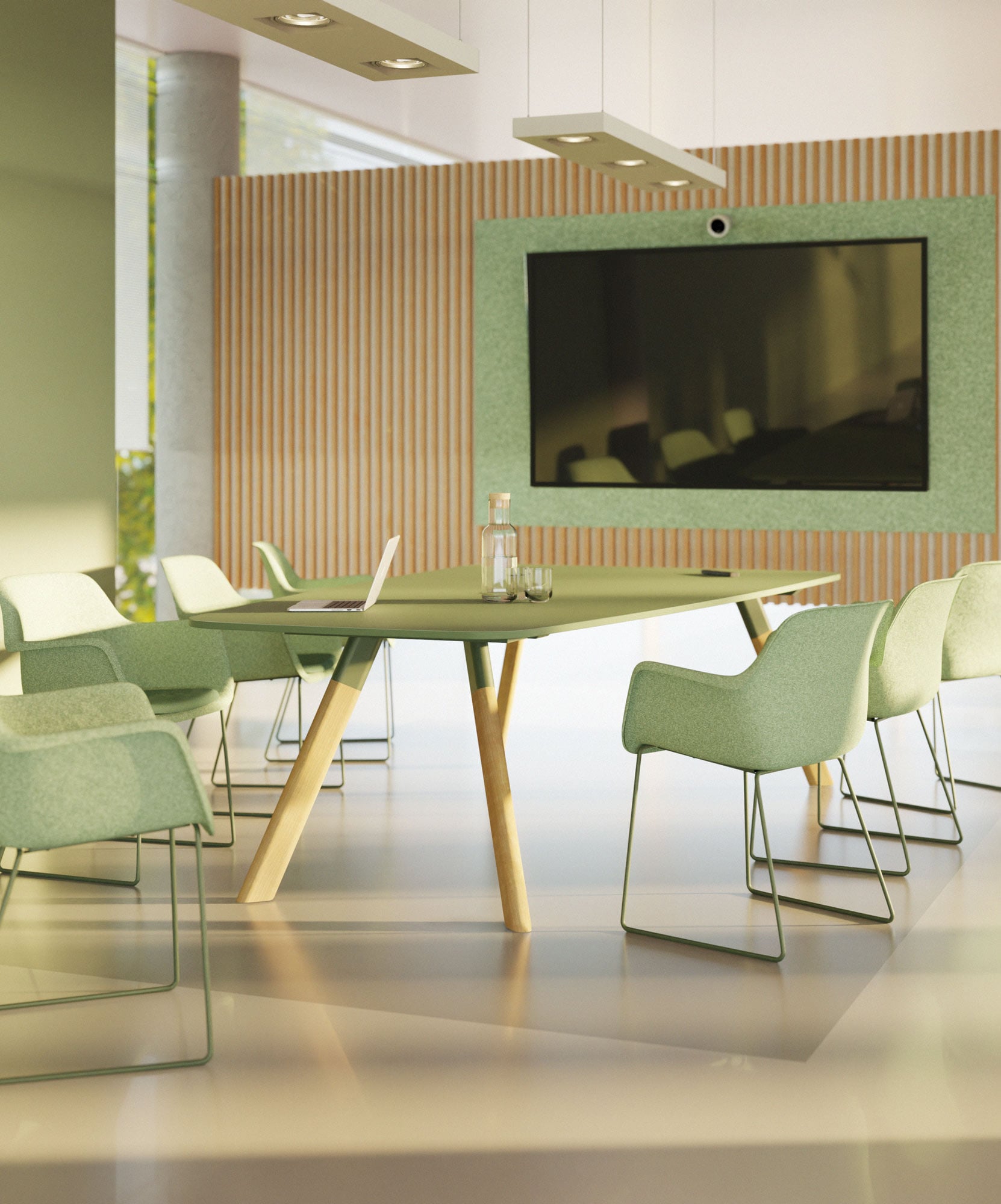 Konferenztischsystem für hybride Meetings von Vepa