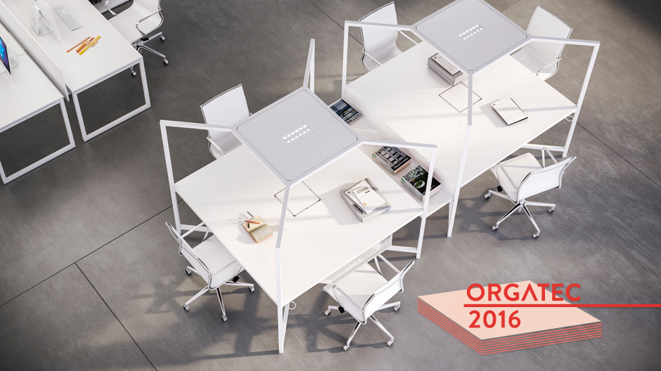 Eine Antwort auf die flexible Arbeitswelt: das modulare Bürosystem von Matteo Ragni für Fantoni.