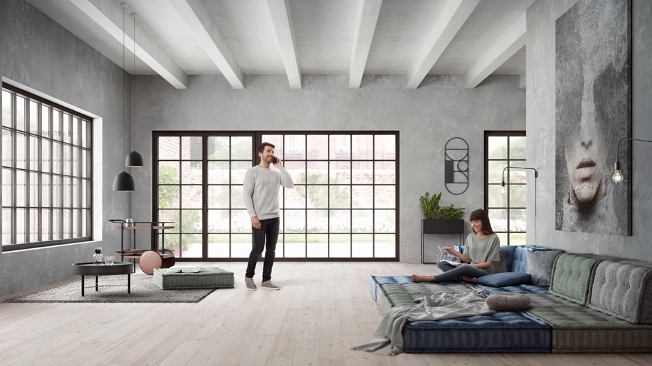 Abspeckkur für coolen Durchblick: Josko hat die Sprossenfenster seiner Avantgarde/ Modern Classic-Linie verschlankt.