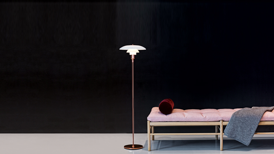 Der Stehleuchtenklassiker von Poul Henningsen in einer limitierten Edition aus Kupfer