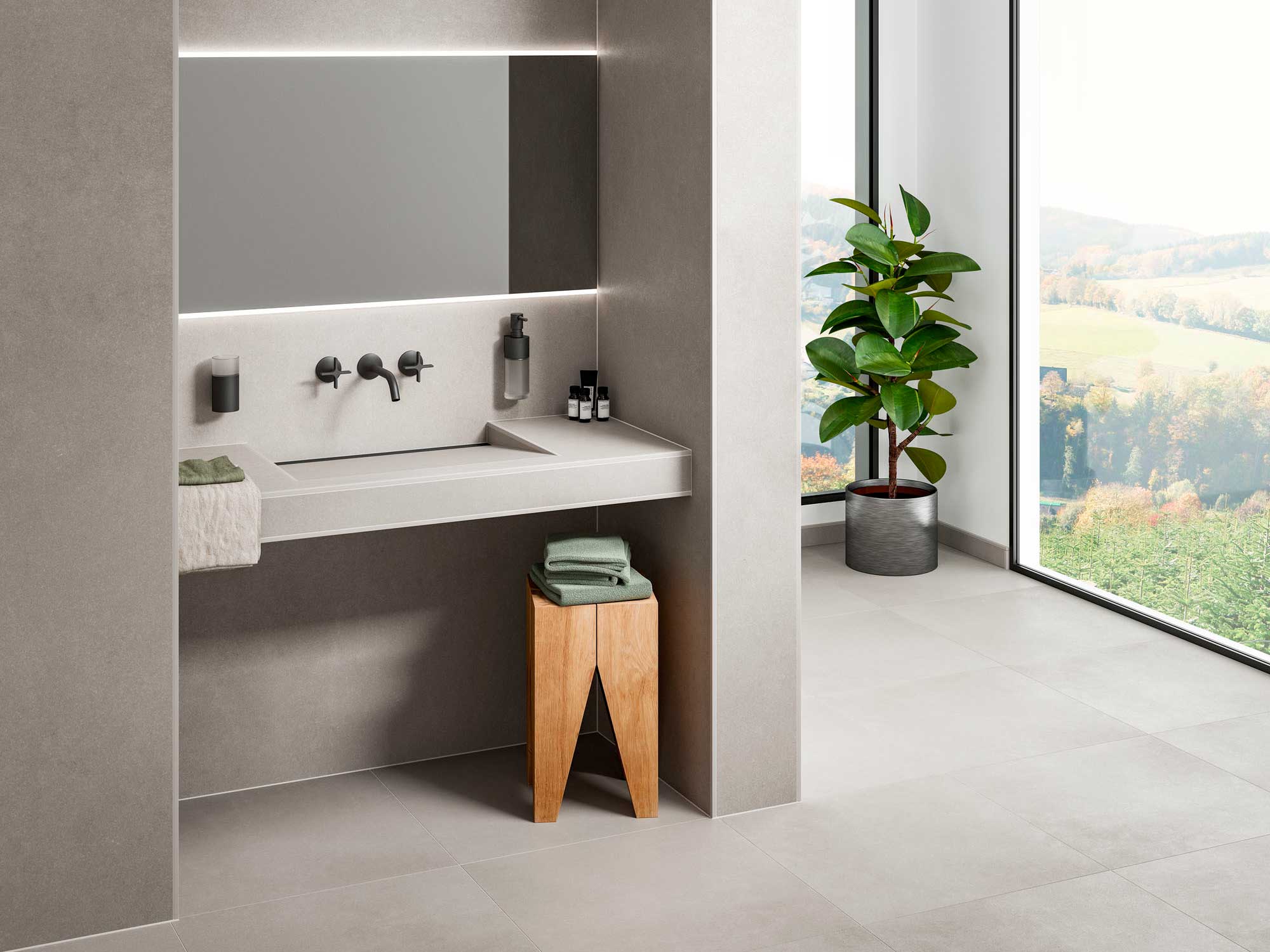 Waschtisch-Set für Standarmaturen von Schlüter-Systems