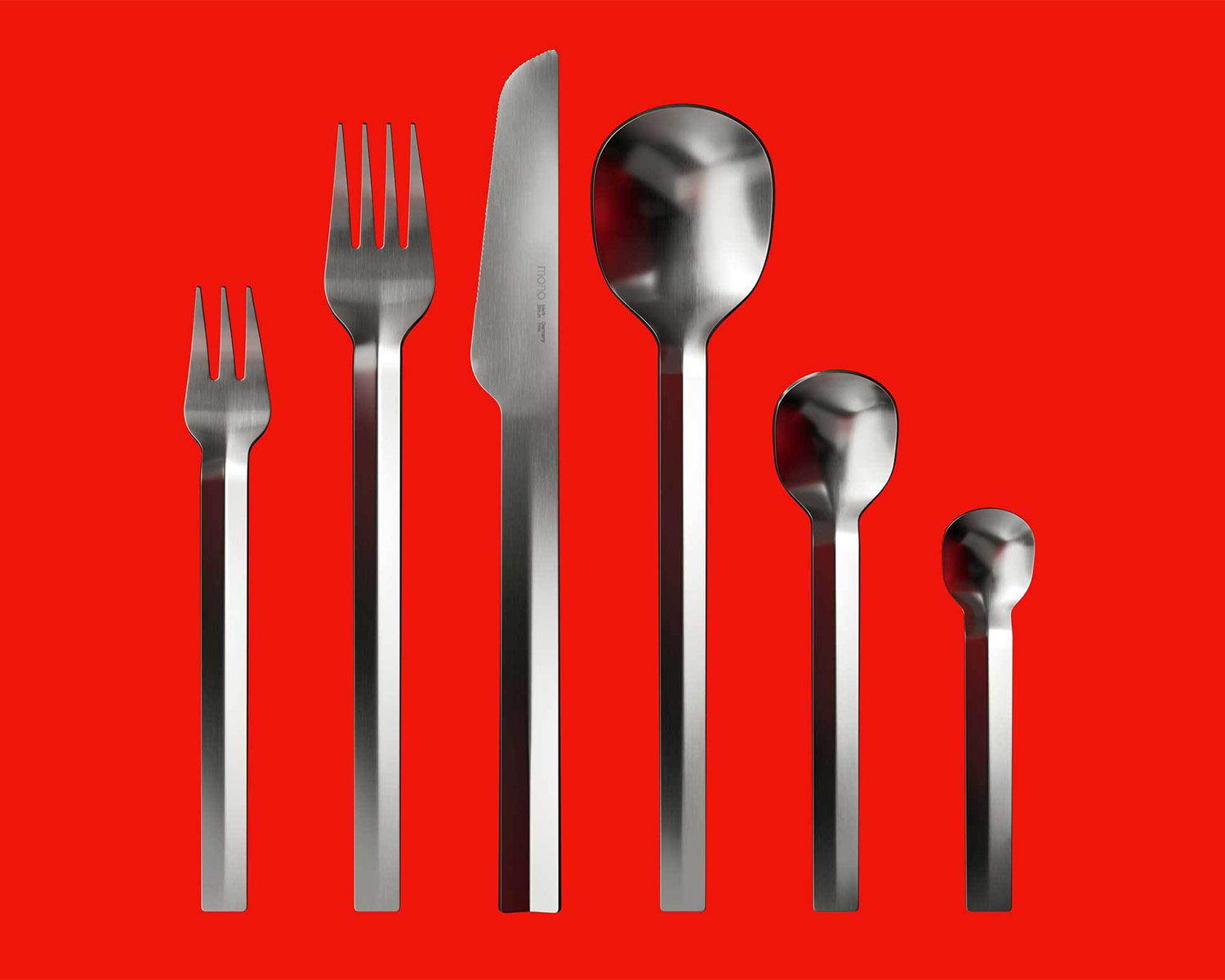 Markante Besteckserie von Mark Braun für Mono