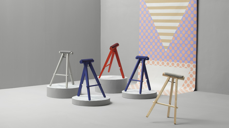 Traditionelle Erntehelfer gaben das Vorbild ab für diesen Hocker des spanischen Möbelherstellers Sancal