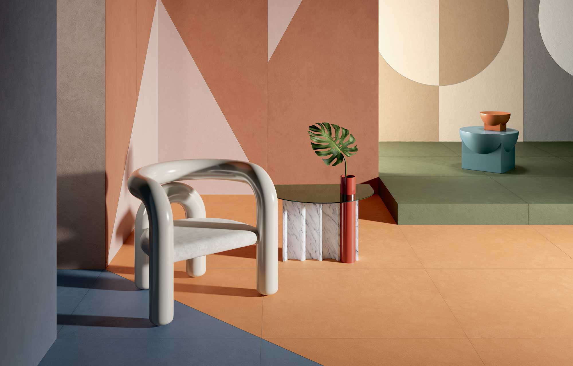 Farbenreiche Keramikplatten von Ferruccio Laviani für Lea Ceramiche