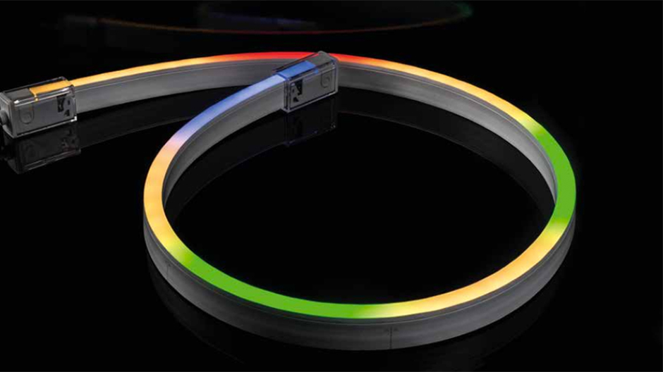 Umhüllt mit PVC ist das Lichtband von Rutec gut geschützt. Das ist vor allem für die Beleuchtung von Pools, Wellnessbereichen und Kreuzfahrtschiffen praktisch.