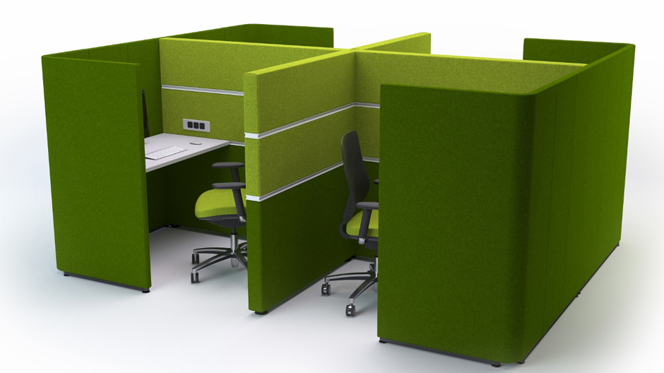 Die Akustikkabinen von Wini optimieren die Arbeit im Open Space