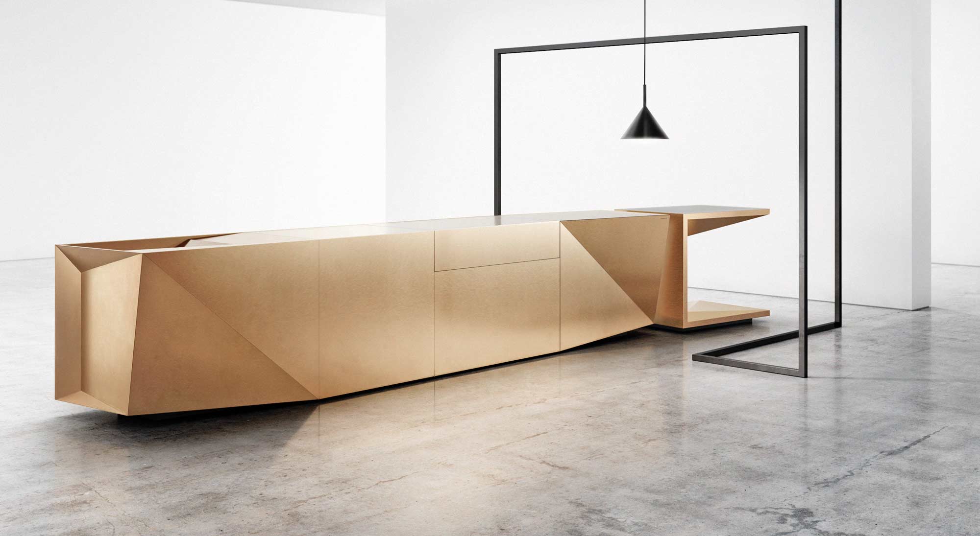 Küchenblock im Origami-Look von Steininger