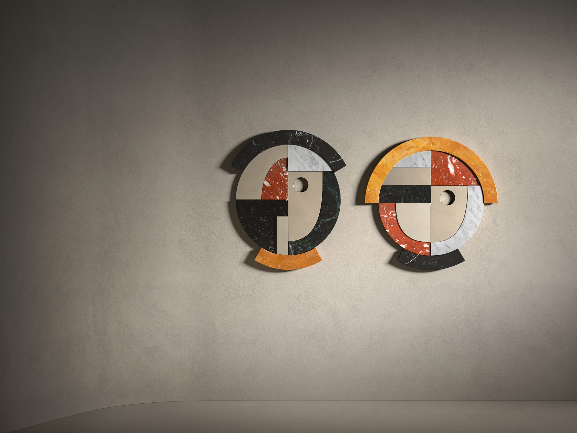 Skulpturale Spiegel von Stephen Burks für Salvatori