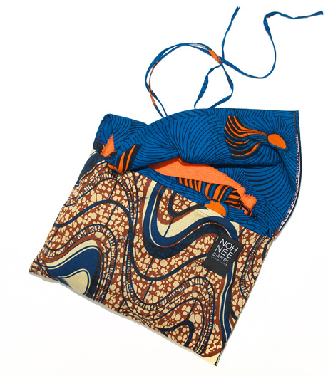 Fast zu schön zum Kochen: Schürze aus afrikanischem Stoff.