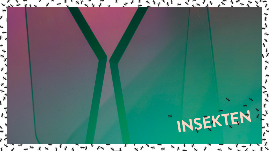 Dieser Beistelltisch fasziniert durch schillernde Farbspiele und eine optische Illusion.