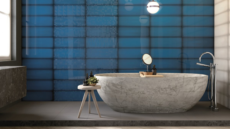 Glänzt wie Glas: Eine Fliesenkollektion aus Porzellan von Iris Ceramica.