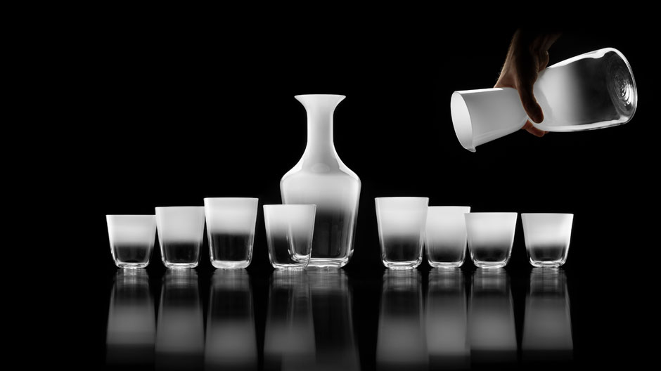 Nebel ins Glas bringt die italienische Manufaktur Nason Moretti mit diesem Entwurf von Matteo Zorzenoni.