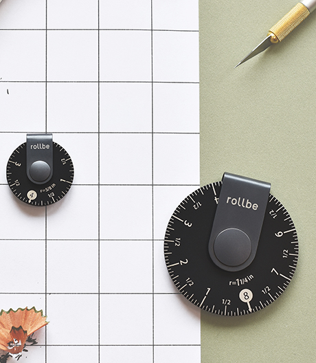 Lineal-Alternative: ein kleines Messrad mit cleverem Klick.