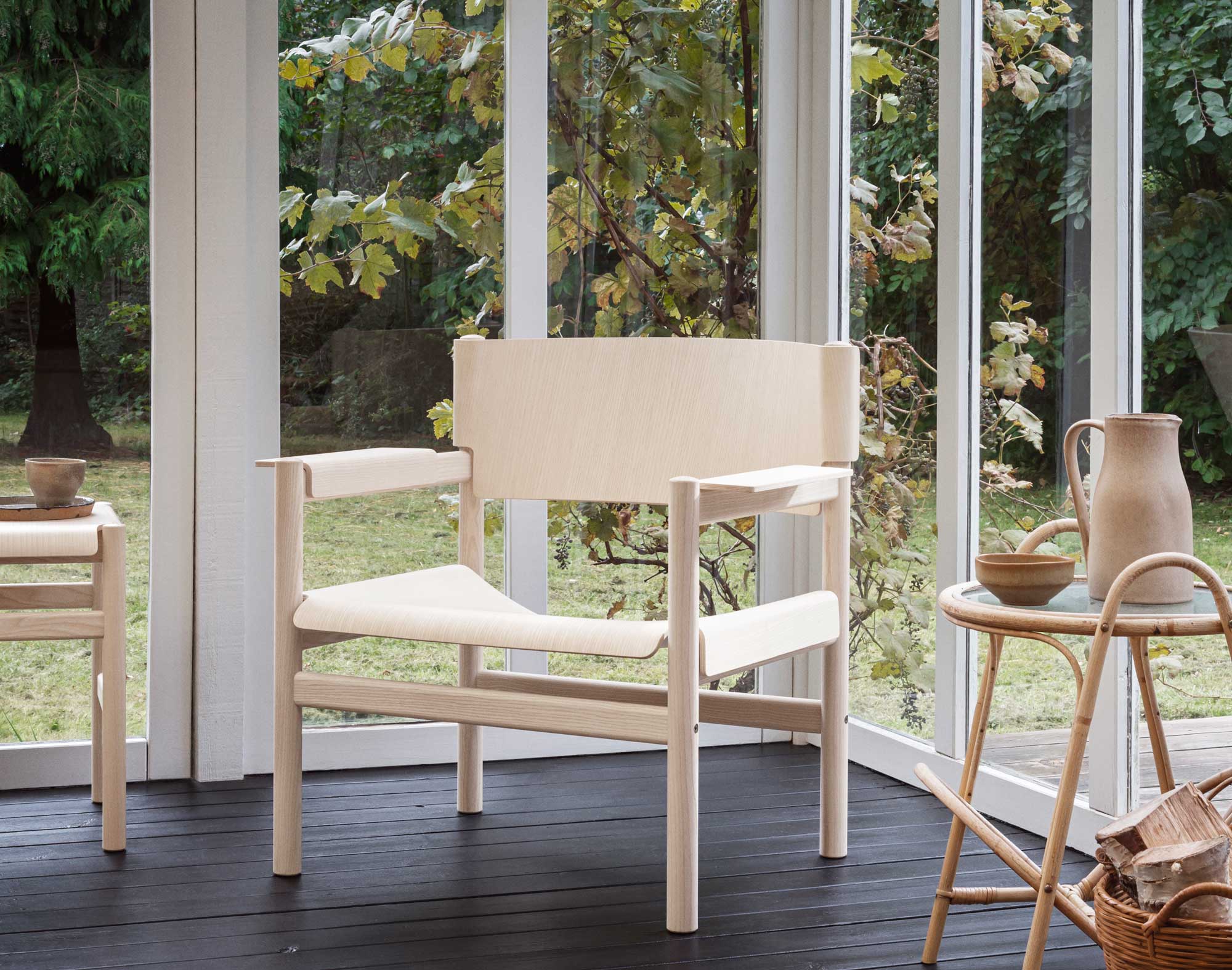 Organisch geformter Holzsessel von Thomas Bentzen für Takt