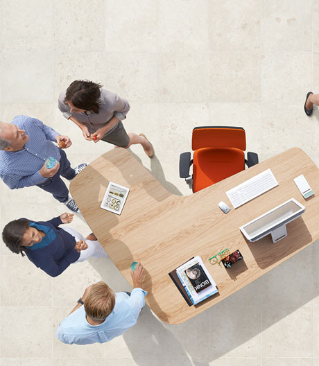 Volltreffer! Dieser Tisch von Sedus bietet Lösungen für jede Arbeitsplatzsituation