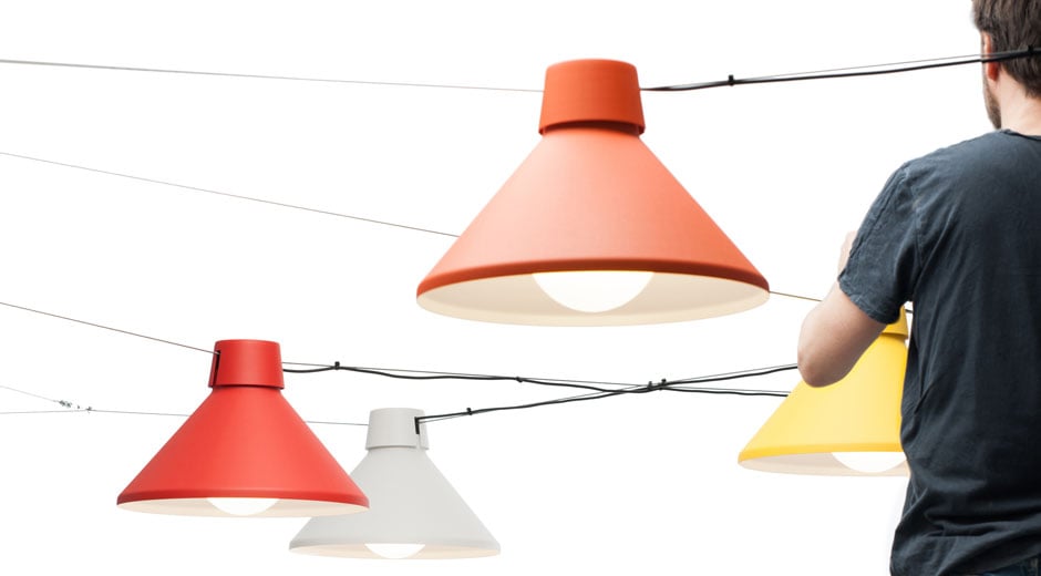 Im Zick-Zack durch den Raum: neue Leuchte von Zero.