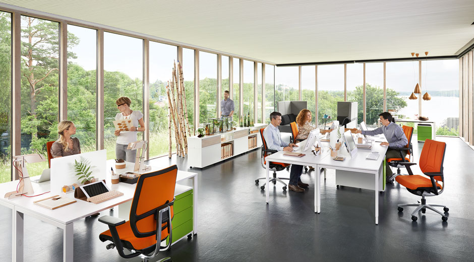 Volltreffer! Dieser Tisch von Sedus bietet Lösungen für jede Arbeitsplatzsituation