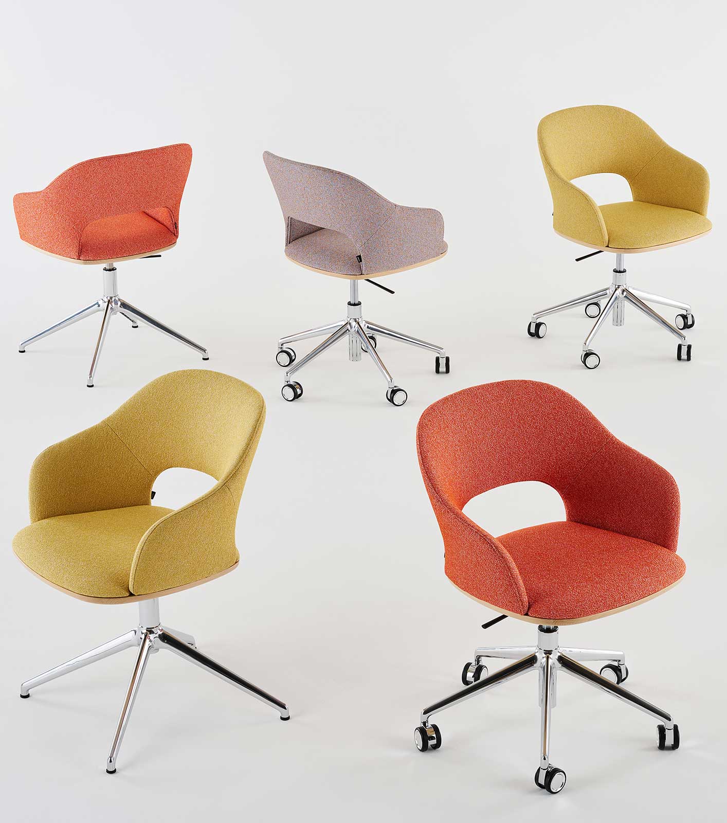 Wohnlicher Drehsessel von Marco Dessí für Thonet