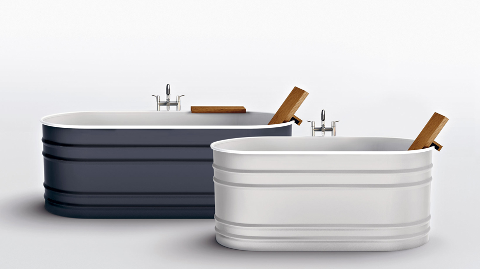 Mini statt maxi: Der Badmöbelhersteller Agape hat den Wannenklassiker von Patricia Urquiola als kleine Version aufgelegt.