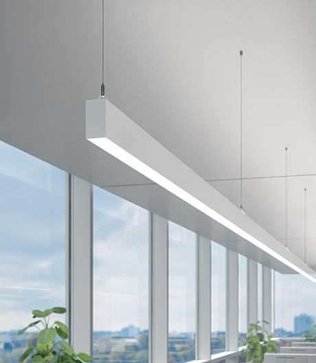 Biodynamisch, modular: Waldmann-Pendelleuchte für individuelle Lichtlinien.