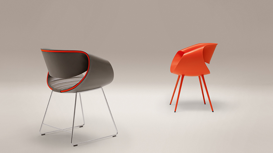 Schlank und elegant: Die neue Gestellvariante des Bürostuhl-Klassikers von Züco