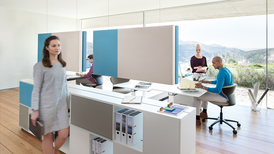 Nachhaltige Akustik: Ein neues, schallabsorbierendes Wandgestaltungselement von Sedus.