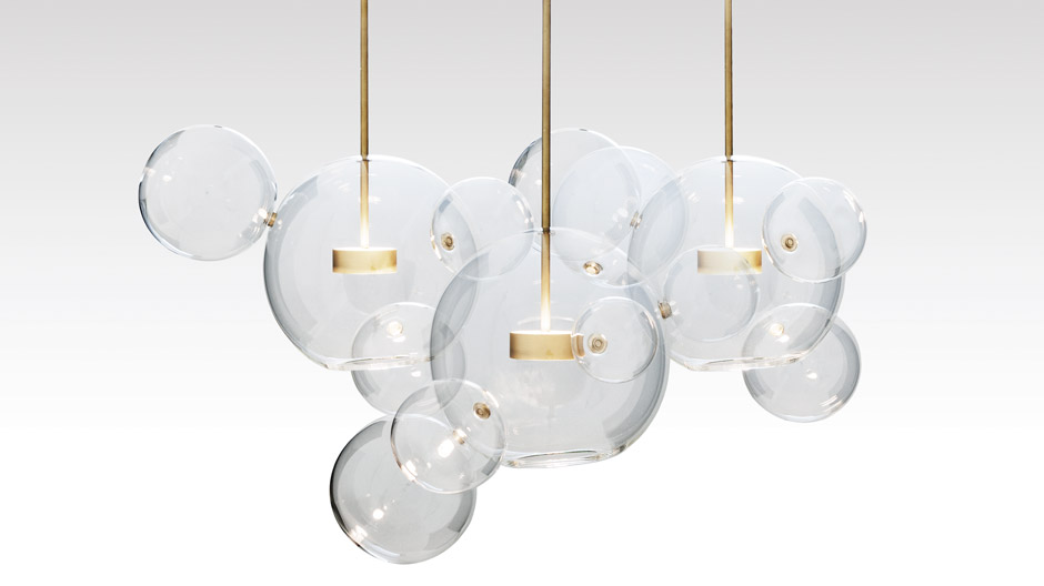 Memento Mori: Diese Pendelleuchten sind fast so hübsch wie echte Seifenblasen, leben aber länger.