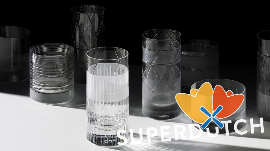 Durchdekliniert: handgeschliffene Glasserie von Scholten & Baijings