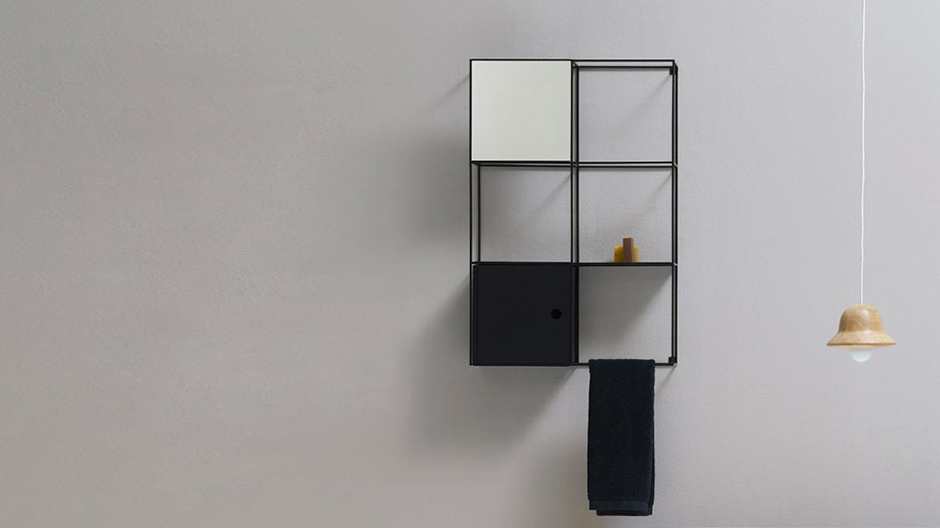 Modulares Badezimmerregalsystem von Norm Architects für ex.t
