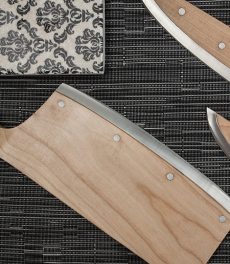 Echt scharf! Messerset aus Ahornholz