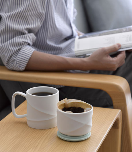 Ich brauch ne Pause! Becher-Filter-Duo aus Porzellan von Toast Design aus Taiwan