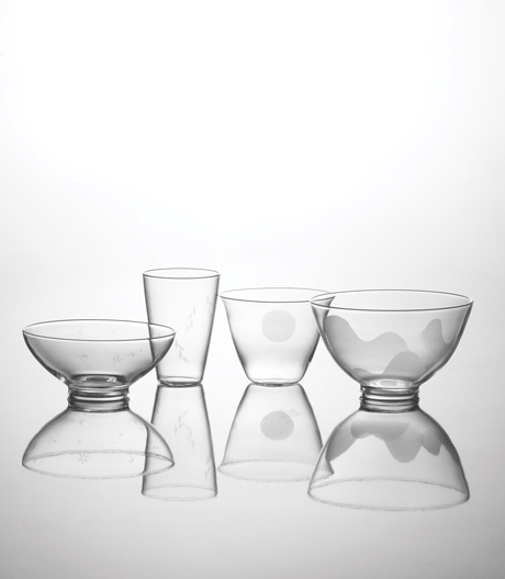 Designed in Taiwan: Pili Wu hat für Jia ein Glasset entworfen, das die vier Jahreszeiten an den Esstisch bringt