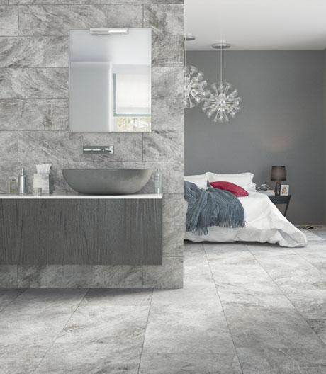 Ceramiche Refin bringt eine Fliesenkollektion aus Feinsteinzeug auf den Markt, die an echte Steine erinnert.