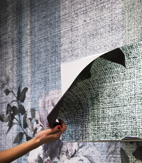 Die dekorativen Magnetfolien von Aran Cucine bringen Farben und Muster in die Küche