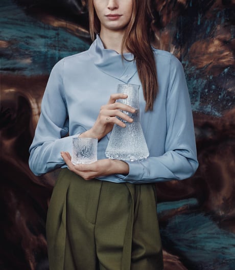 Fliegt First Class: die markante Glasserie von Tapio Wirkkala für Iittala