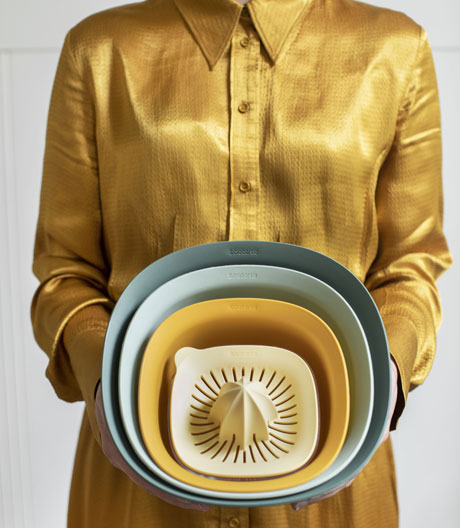 Farbenfroh: 70-teilige Küchehelferkollektion von Brabantia.